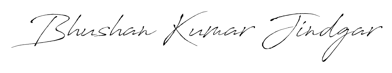 Bhushan Kumar Jindgar stylish signature style. Best Handwritten Sign (Antro_Vectra) for my name. Handwritten Signature Collection Ideas for my name Bhushan Kumar Jindgar. Bhushan Kumar Jindgar signature style 6 images and pictures png