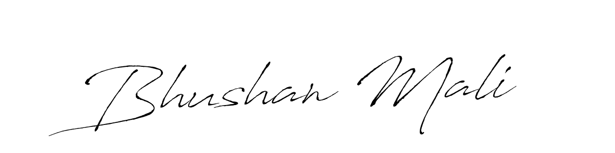 Create a beautiful signature design for name Bhushan Mali. With this signature (Antro_Vectra) fonts, you can make a handwritten signature for free. Bhushan Mali signature style 6 images and pictures png