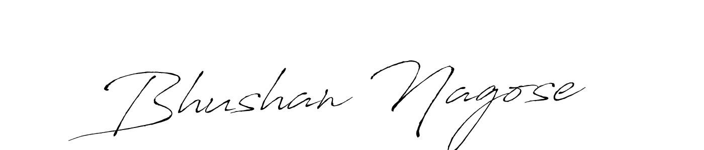 Bhushan Nagose stylish signature style. Best Handwritten Sign (Antro_Vectra) for my name. Handwritten Signature Collection Ideas for my name Bhushan Nagose. Bhushan Nagose signature style 6 images and pictures png