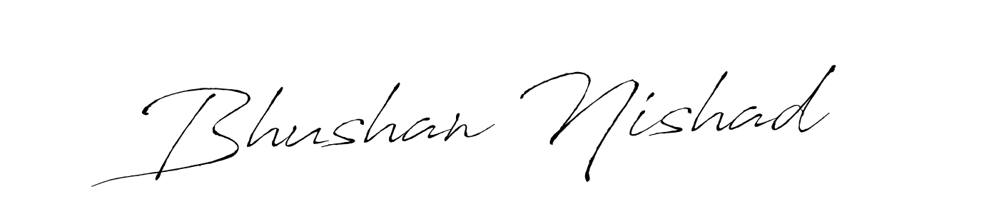 Make a beautiful signature design for name Bhushan Nishad. Use this online signature maker to create a handwritten signature for free. Bhushan Nishad signature style 6 images and pictures png