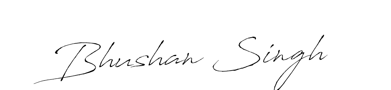 Design your own signature with our free online signature maker. With this signature software, you can create a handwritten (Antro_Vectra) signature for name Bhushan Singh. Bhushan Singh signature style 6 images and pictures png