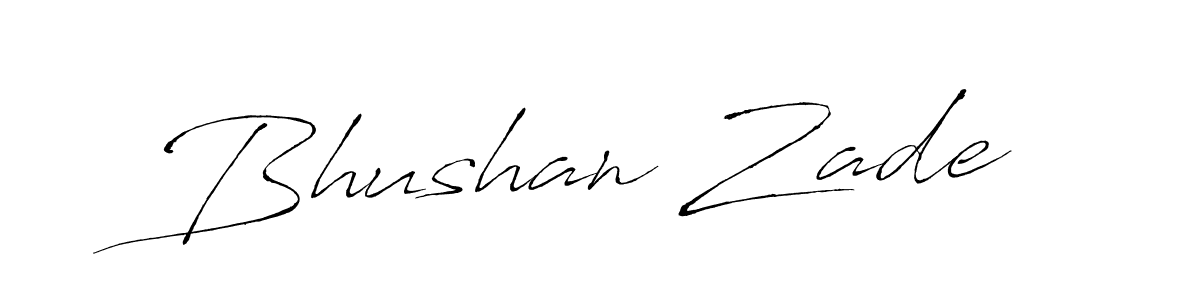 You should practise on your own different ways (Antro_Vectra) to write your name (Bhushan Zade) in signature. don't let someone else do it for you. Bhushan Zade signature style 6 images and pictures png