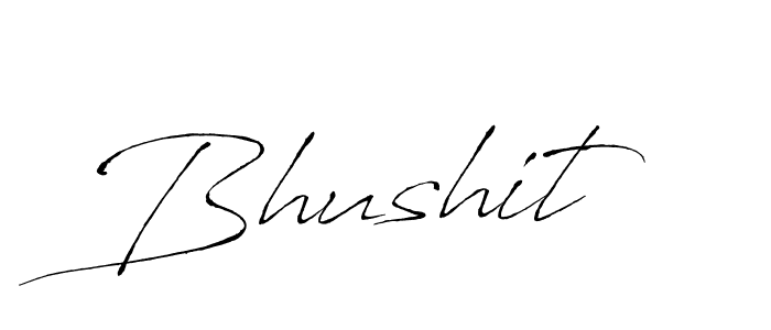 Make a beautiful signature design for name Bhushit. With this signature (Antro_Vectra) style, you can create a handwritten signature for free. Bhushit signature style 6 images and pictures png