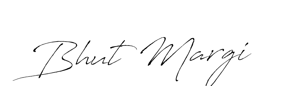 Bhut Margi stylish signature style. Best Handwritten Sign (Antro_Vectra) for my name. Handwritten Signature Collection Ideas for my name Bhut Margi. Bhut Margi signature style 6 images and pictures png