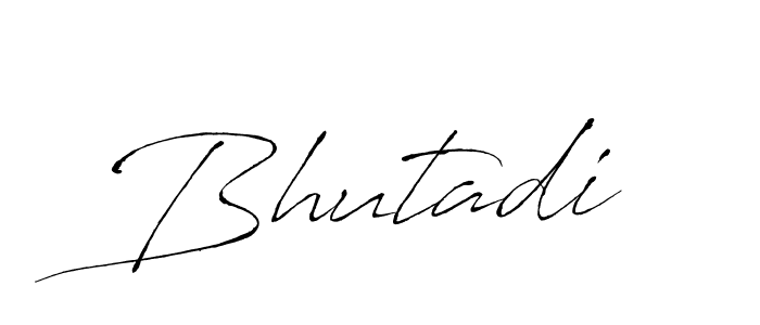 How to make Bhutadi signature? Antro_Vectra is a professional autograph style. Create handwritten signature for Bhutadi name. Bhutadi signature style 6 images and pictures png