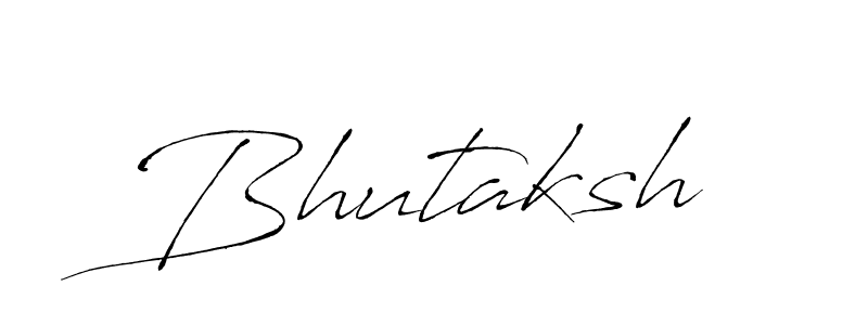 Use a signature maker to create a handwritten signature online. With this signature software, you can design (Antro_Vectra) your own signature for name Bhutaksh. Bhutaksh signature style 6 images and pictures png