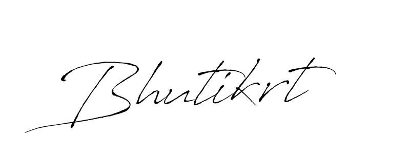 Use a signature maker to create a handwritten signature online. With this signature software, you can design (Antro_Vectra) your own signature for name Bhutikrt. Bhutikrt signature style 6 images and pictures png