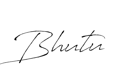 Bhutu stylish signature style. Best Handwritten Sign (Antro_Vectra) for my name. Handwritten Signature Collection Ideas for my name Bhutu. Bhutu signature style 6 images and pictures png