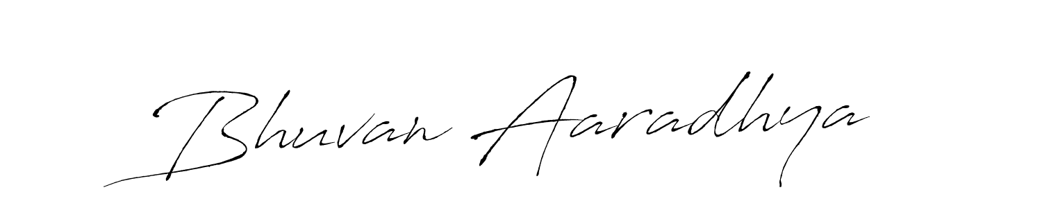 Create a beautiful signature design for name Bhuvan Aaradhya. With this signature (Antro_Vectra) fonts, you can make a handwritten signature for free. Bhuvan Aaradhya signature style 6 images and pictures png