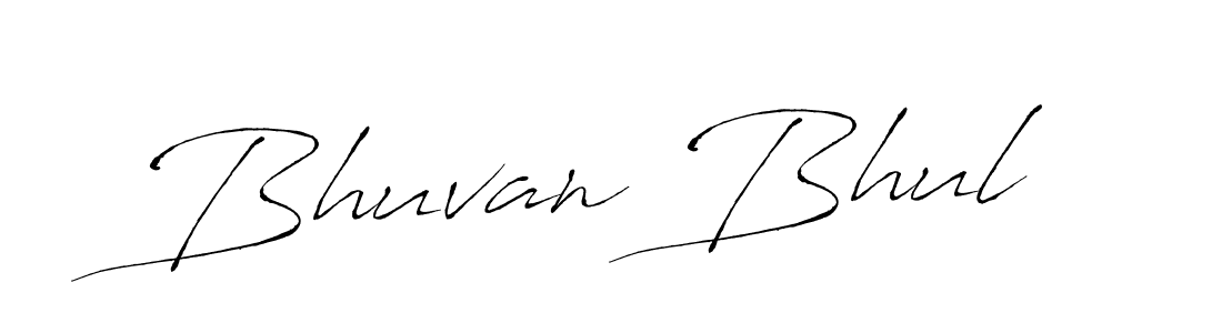 Create a beautiful signature design for name Bhuvan Bhul. With this signature (Antro_Vectra) fonts, you can make a handwritten signature for free. Bhuvan Bhul signature style 6 images and pictures png