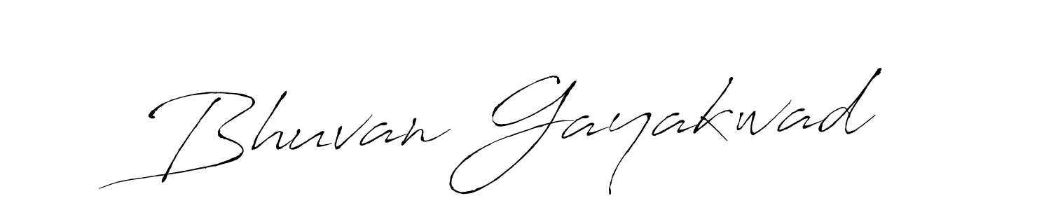 How to make Bhuvan Gayakwad name signature. Use Antro_Vectra style for creating short signs online. This is the latest handwritten sign. Bhuvan Gayakwad signature style 6 images and pictures png