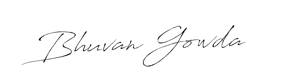 How to make Bhuvan Gowda signature? Antro_Vectra is a professional autograph style. Create handwritten signature for Bhuvan Gowda name. Bhuvan Gowda signature style 6 images and pictures png
