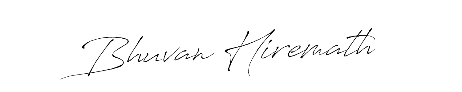 Make a beautiful signature design for name Bhuvan Hiremath. With this signature (Antro_Vectra) style, you can create a handwritten signature for free. Bhuvan Hiremath signature style 6 images and pictures png