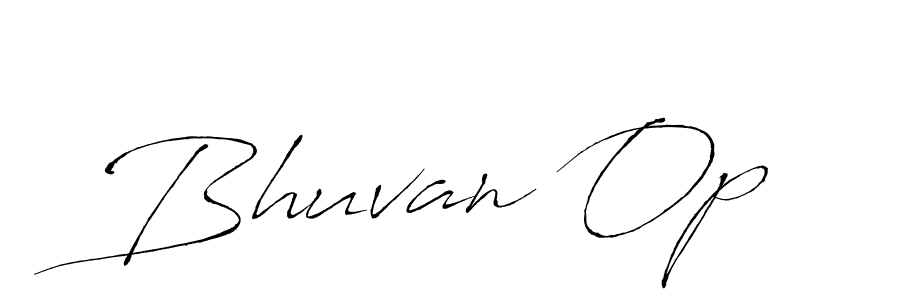How to make Bhuvan Op signature? Antro_Vectra is a professional autograph style. Create handwritten signature for Bhuvan Op name. Bhuvan Op signature style 6 images and pictures png