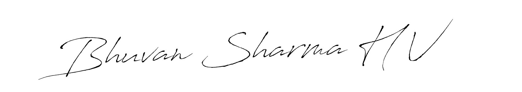 This is the best signature style for the Bhuvan Sharma H V name. Also you like these signature font (Antro_Vectra). Mix name signature. Bhuvan Sharma H V signature style 6 images and pictures png