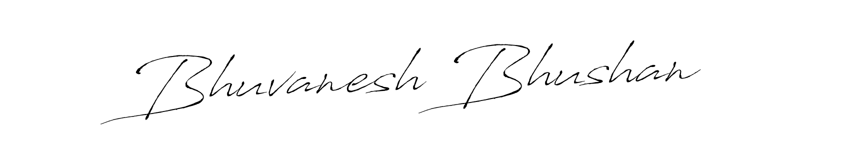 How to make Bhuvanesh Bhushan name signature. Use Antro_Vectra style for creating short signs online. This is the latest handwritten sign. Bhuvanesh Bhushan signature style 6 images and pictures png