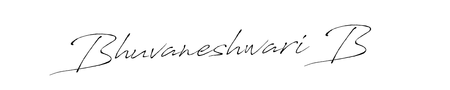 Make a beautiful signature design for name Bhuvaneshwari B. With this signature (Antro_Vectra) style, you can create a handwritten signature for free. Bhuvaneshwari B signature style 6 images and pictures png