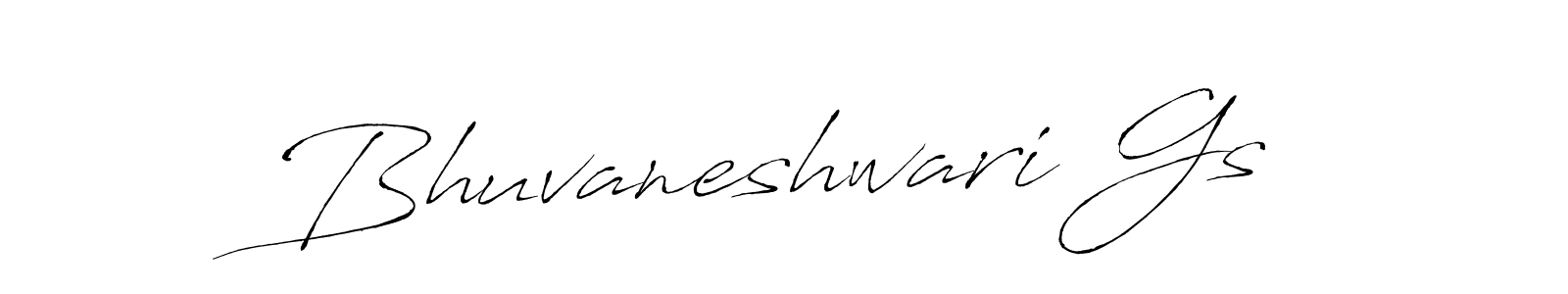 Create a beautiful signature design for name Bhuvaneshwari Gs. With this signature (Antro_Vectra) fonts, you can make a handwritten signature for free. Bhuvaneshwari Gs signature style 6 images and pictures png