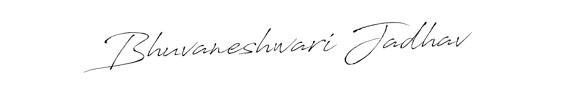 How to make Bhuvaneshwari Jadhav signature? Antro_Vectra is a professional autograph style. Create handwritten signature for Bhuvaneshwari Jadhav name. Bhuvaneshwari Jadhav signature style 6 images and pictures png