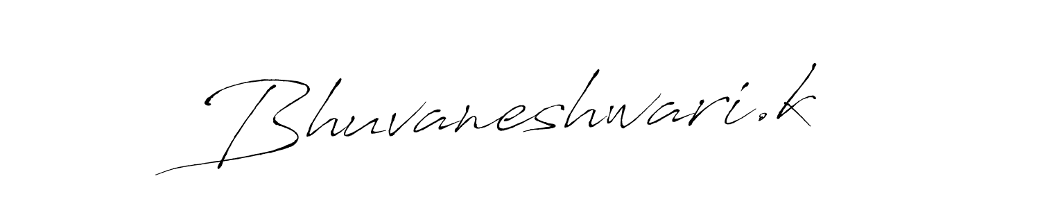 Antro_Vectra is a professional signature style that is perfect for those who want to add a touch of class to their signature. It is also a great choice for those who want to make their signature more unique. Get Bhuvaneshwari.k name to fancy signature for free. Bhuvaneshwari.k signature style 6 images and pictures png