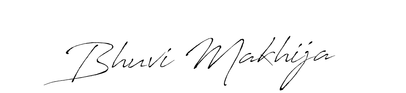Bhuvi Makhija stylish signature style. Best Handwritten Sign (Antro_Vectra) for my name. Handwritten Signature Collection Ideas for my name Bhuvi Makhija. Bhuvi Makhija signature style 6 images and pictures png