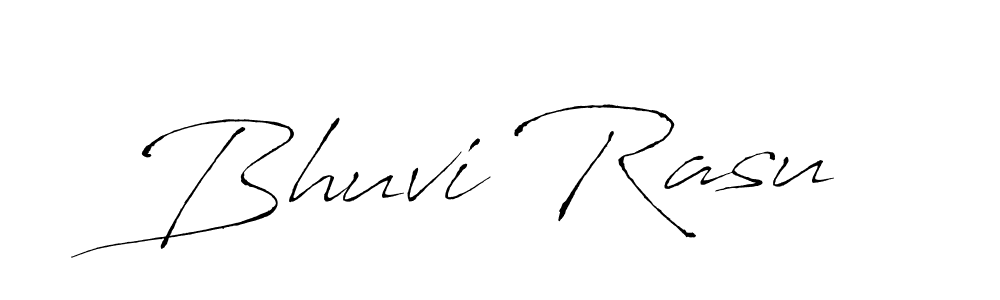 How to make Bhuvi Rasu name signature. Use Antro_Vectra style for creating short signs online. This is the latest handwritten sign. Bhuvi Rasu signature style 6 images and pictures png