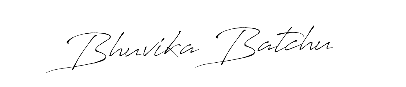 Create a beautiful signature design for name Bhuvika Batchu. With this signature (Antro_Vectra) fonts, you can make a handwritten signature for free. Bhuvika Batchu signature style 6 images and pictures png