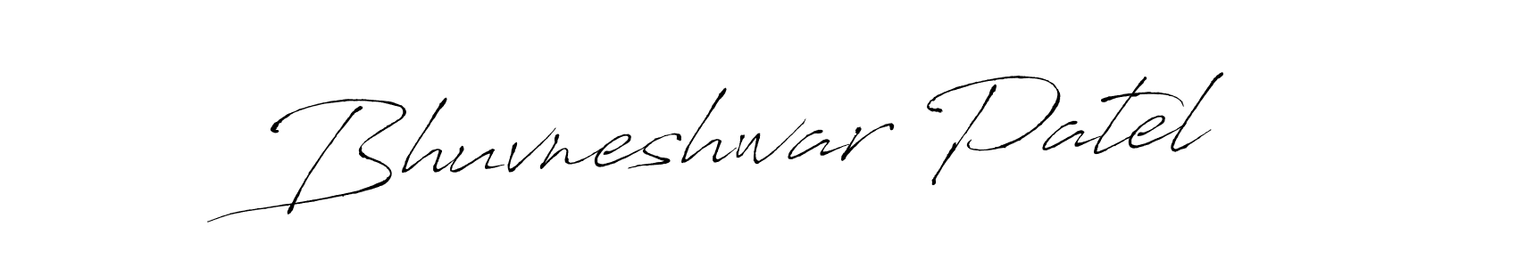 Make a beautiful signature design for name Bhuvneshwar Patel. With this signature (Antro_Vectra) style, you can create a handwritten signature for free. Bhuvneshwar Patel signature style 6 images and pictures png
