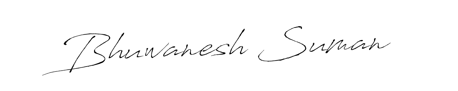 Also we have Bhuwanesh Suman name is the best signature style. Create professional handwritten signature collection using Antro_Vectra autograph style. Bhuwanesh Suman signature style 6 images and pictures png