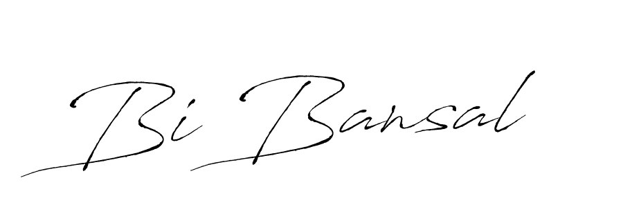 How to make Bi Bansal signature? Antro_Vectra is a professional autograph style. Create handwritten signature for Bi Bansal name. Bi Bansal signature style 6 images and pictures png