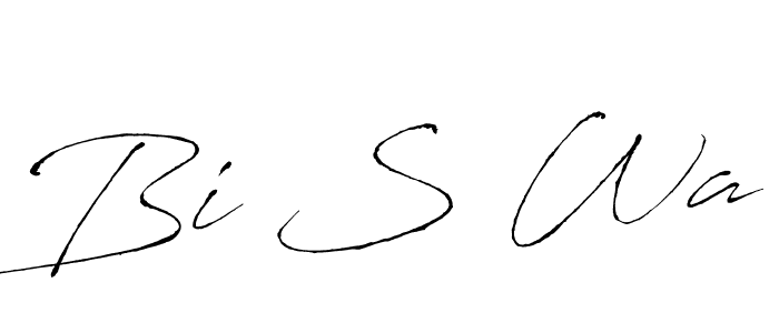 Create a beautiful signature design for name Bi S Wa. With this signature (Antro_Vectra) fonts, you can make a handwritten signature for free. Bi S Wa signature style 6 images and pictures png