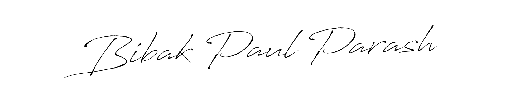 Design your own signature with our free online signature maker. With this signature software, you can create a handwritten (Antro_Vectra) signature for name Bibak Paul Parash. Bibak Paul Parash signature style 6 images and pictures png