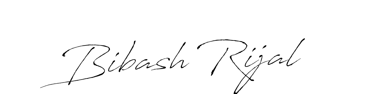 Create a beautiful signature design for name Bibash Rijal. With this signature (Antro_Vectra) fonts, you can make a handwritten signature for free. Bibash Rijal signature style 6 images and pictures png