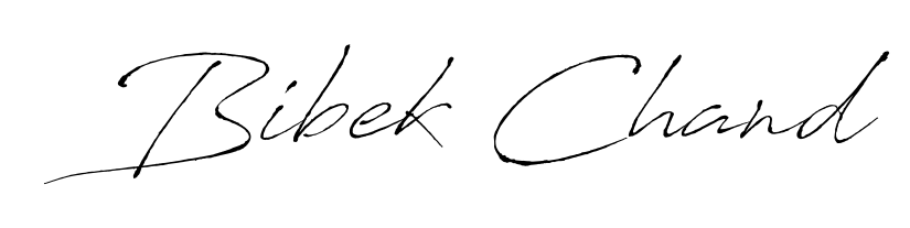 A stylish, flowing autograph style designed for name Bibek Chand using Antro_Vectra typography. Perfect for digital creative projects. Bibek Chand signature style 6 images and pictures png