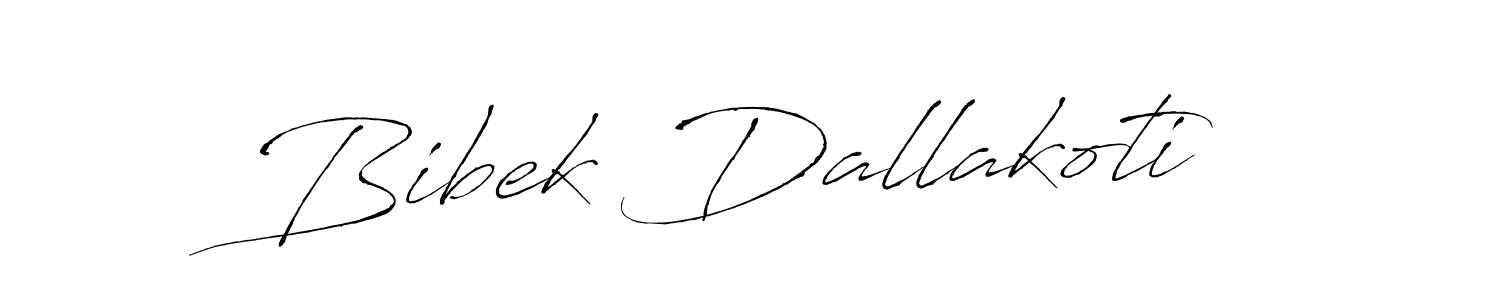 Make a short Bibek Dallakoti signature style. Manage your documents anywhere anytime using Antro_Vectra. Create and add eSignatures, submit forms, share and send files easily. Bibek Dallakoti signature style 6 images and pictures png