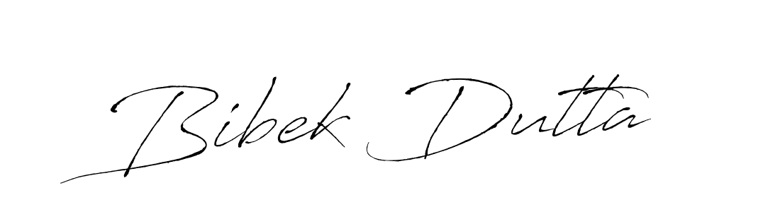 Design your own signature with our free online signature maker. With this signature software, you can create a handwritten (Antro_Vectra) signature for name Bibek Dutta. Bibek Dutta signature style 6 images and pictures png