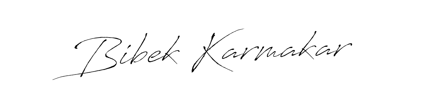 Design your own signature with our free online signature maker. With this signature software, you can create a handwritten (Antro_Vectra) signature for name Bibek Karmakar. Bibek Karmakar signature style 6 images and pictures png