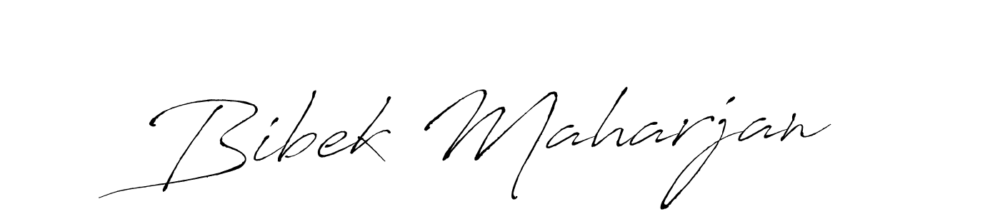 How to make Bibek Maharjan signature? Antro_Vectra is a professional autograph style. Create handwritten signature for Bibek Maharjan name. Bibek Maharjan signature style 6 images and pictures png
