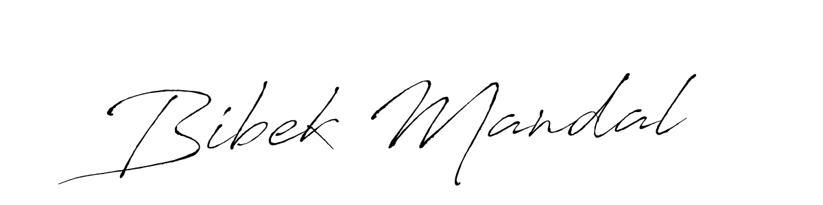 Design your own signature with our free online signature maker. With this signature software, you can create a handwritten (Antro_Vectra) signature for name Bibek Mandal. Bibek Mandal signature style 6 images and pictures png