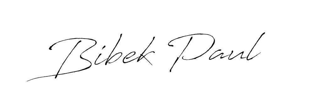 Design your own signature with our free online signature maker. With this signature software, you can create a handwritten (Antro_Vectra) signature for name Bibek Paul. Bibek Paul signature style 6 images and pictures png
