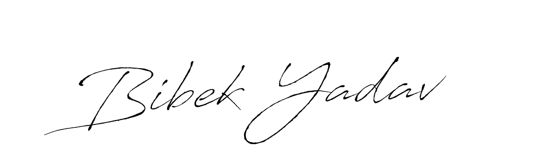 Create a beautiful signature design for name Bibek Yadav. With this signature (Antro_Vectra) fonts, you can make a handwritten signature for free. Bibek Yadav signature style 6 images and pictures png