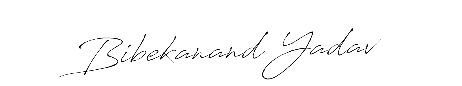 Bibekanand Yadav stylish signature style. Best Handwritten Sign (Antro_Vectra) for my name. Handwritten Signature Collection Ideas for my name Bibekanand Yadav. Bibekanand Yadav signature style 6 images and pictures png