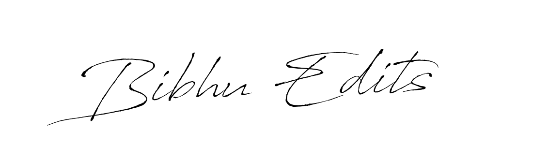 Design your own signature with our free online signature maker. With this signature software, you can create a handwritten (Antro_Vectra) signature for name Bibhu Edits. Bibhu Edits signature style 6 images and pictures png