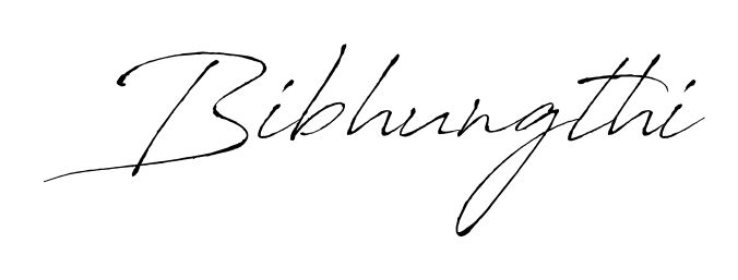 Use a signature maker to create a handwritten signature online. With this signature software, you can design (Antro_Vectra) your own signature for name Bibhungthi. Bibhungthi signature style 6 images and pictures png