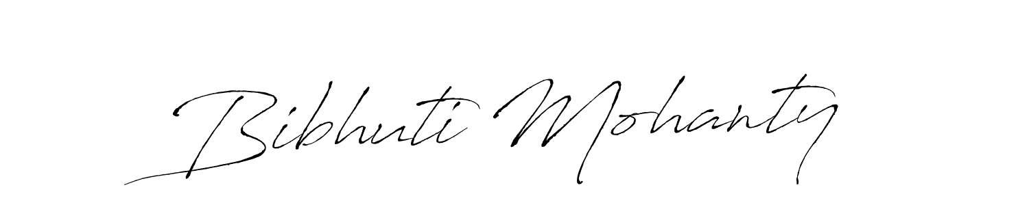 How to make Bibhuti Mohanty name signature. Use Antro_Vectra style for creating short signs online. This is the latest handwritten sign. Bibhuti Mohanty signature style 6 images and pictures png