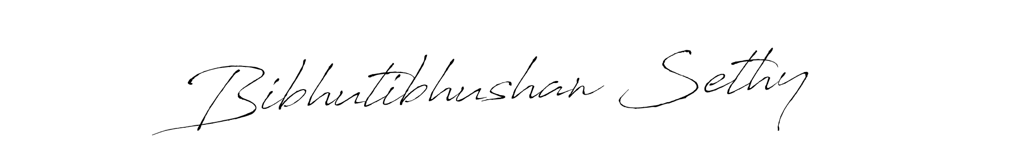 Create a beautiful signature design for name Bibhutibhushan Sethy. With this signature (Antro_Vectra) fonts, you can make a handwritten signature for free. Bibhutibhushan Sethy signature style 6 images and pictures png