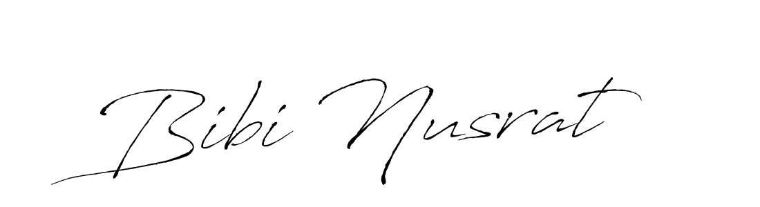 Use a signature maker to create a handwritten signature online. With this signature software, you can design (Antro_Vectra) your own signature for name Bibi Nusrat. Bibi Nusrat signature style 6 images and pictures png