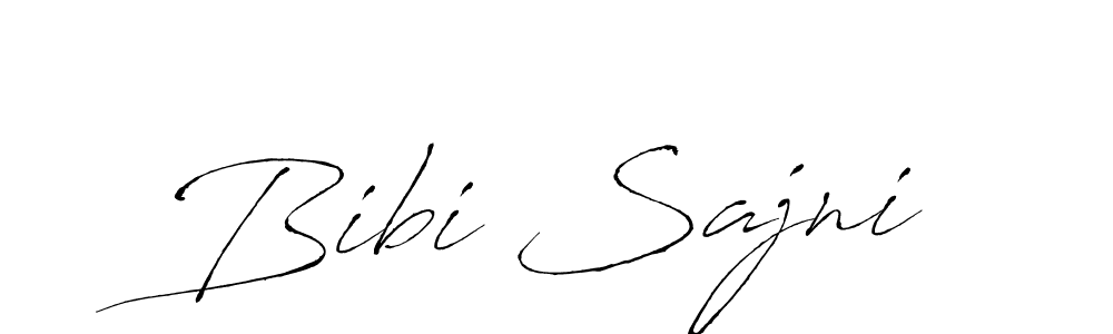 The best way (Antro_Vectra) to make a short signature is to pick only two or three words in your name. The name Bibi Sajni include a total of six letters. For converting this name. Bibi Sajni signature style 6 images and pictures png