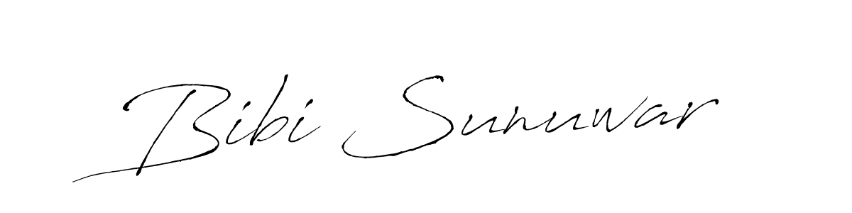 Also we have Bibi Sunuwar name is the best signature style. Create professional handwritten signature collection using Antro_Vectra autograph style. Bibi Sunuwar signature style 6 images and pictures png