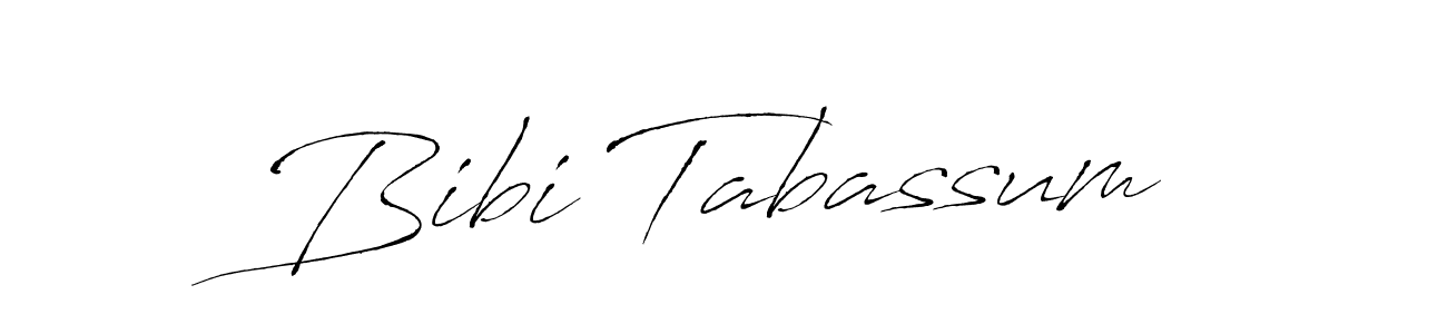 Design your own signature with our free online signature maker. With this signature software, you can create a handwritten (Antro_Vectra) signature for name Bibi Tabassum. Bibi Tabassum signature style 6 images and pictures png